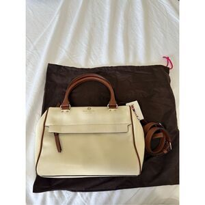 Kate Spade Grant Park Alida Shoulder Tote in bone/dkrst Taupe